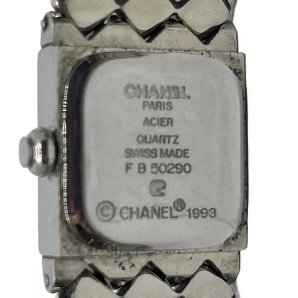 CHANEL Matelasse Quartz Wrist Watch Silver Metallic - Picture 11 of 12